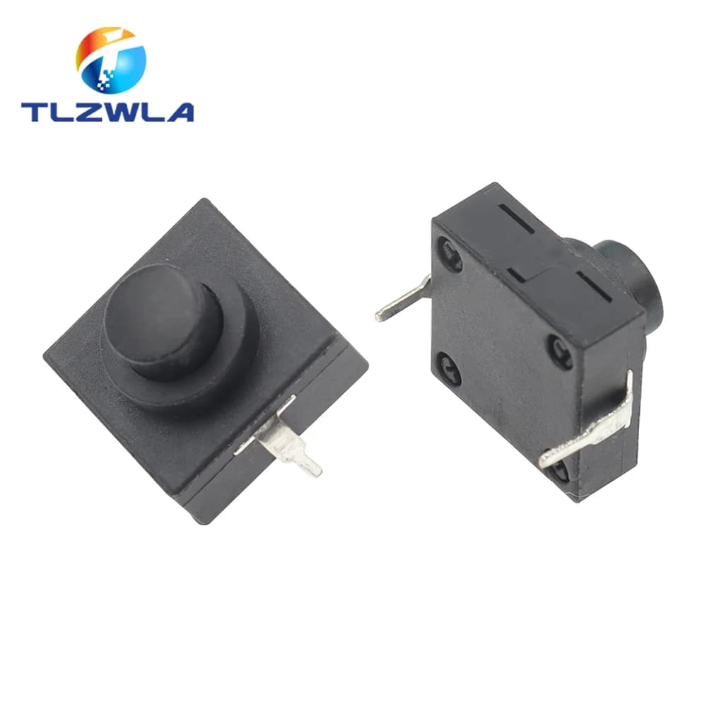 10PCS Flashlight Button Switch 1A 30V CB-1212-112D 2Pin Ultra-Thin Middle Of The Feet 12X12X9.4MM
