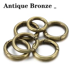 10pcs/5pcs Spring Clasp Keychain Ring KC Gold Color Openable Round Carabiner Hook Buckle Bag Chain for Key Jewelry Making DIY