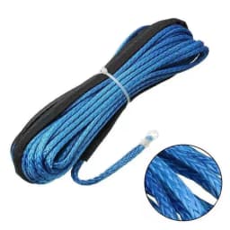 1X Durable 15M 5mm 10000LBS Synthetic Winch Rope Line Recovery Cable for 4WD ATV SUV Truck Boat Winch Towing Rope