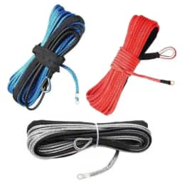 1X Durable 15M 5mm 10000LBS Synthetic Winch Rope Line Recovery Cable for 4WD ATV SUV Truck Boat Winch Towing Rope