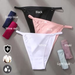 FINETOO 3Pcs/set Women's Cotton Panties Low Waist Bikini Briefs M-2XL Ladies Underwear Female Soft Solid Underpants Lingerie New