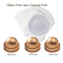 For use only with Nespresso Vertuo Next Vertuoline Reusable Stainless Steel Capsule Refillable Coffee Filter with Original Pod
