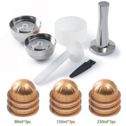 For use only with Nespresso Vertuo Next Vertuoline Reusable Stainless Steel Capsule Refillable Coffee Filter with Original Pod