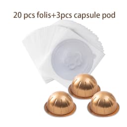 For use only with Nespresso Vertuo Next Vertuoline Reusable Stainless Steel Capsule Refillable Coffee Filter with Original Pod