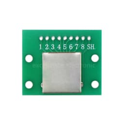1Pcs RJ45 Adapter Board To XH2.54 Modular Ethernet Connector Adapter Network Interface + Breakout Board + Pin Header