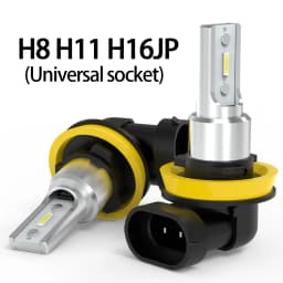 BMTxms Canbus H11 H8 LED Fog Light H10 H16 5202 PSX24W 2504 9006 HB4 9005 HB3 880 881 H27 LED Car DRL Driving Lamp White Yellow