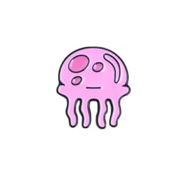 Kawaii Jellyfish Metal Badges Blue Pink Cartoon Jellyfish Animal Brooches Clothing Bag Shirt Ornaments