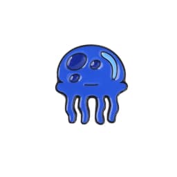 Kawaii Jellyfish Metal Badges Blue Pink Cartoon Jellyfish Animal Brooches Clothing Bag Shirt Ornaments
