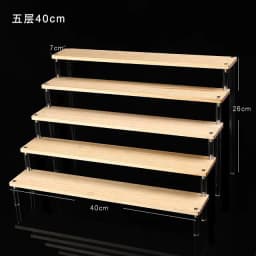 1-5 Tier Acrylic Display Stand,Clear Display Riser Rack for Cupcake,Perfume Doll Décor and Organizer Amiibo Funko POP Figures