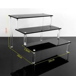1-5 Tier Acrylic Display Stand,Clear Display Riser Rack for Cupcake,Perfume Doll Décor and Organizer Amiibo Funko POP Figures
