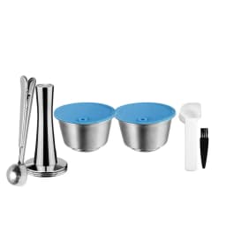 Refillable For Dolce Gusto Capsule Silicone Sleeve Stainless Steel Metal Dolci Gusto Coffee Maker Coffee Scoop Tamper i Cafilas