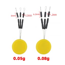 Hirisi 2set Sinkers Hooklink Weights Size 0.05g 0.08g for Carp Fishing Terminal Tackle AG200