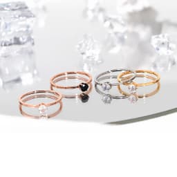 Stainless Steel Single CZ Ring Simple 1mm Thin Wedding Band for Women Girl Size 3-10