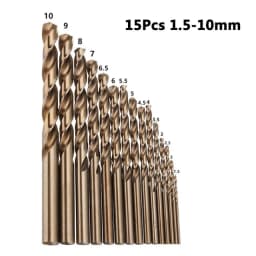 M35 Cobalt Metal Drill Straight Shank Twist Drill Bit Set HSS-Co Hole Opener Tool For Stainless Steel Metal Iron Woodworking