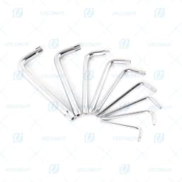 9Pcs Set Durable Metric Short Arm Torx Chrome Vanadium Key Star Wrench Hand Tool Screwdriver T10 T15 T20 T25 T27 T30 T40 T45 T50
