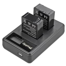 Original Probty for GoPro Hero3 Hero3+ Hero 3 Hero 3+ Battery +LCD Dual Charger for Go Pro AHDBT-301 Action Camera Accessory