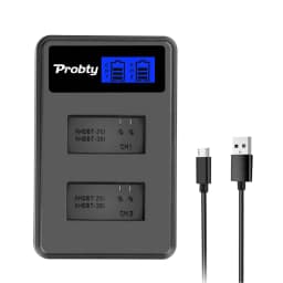 Original Probty for GoPro Hero3 Hero3+ Hero 3 Hero 3+ Battery +LCD Dual Charger for Go Pro AHDBT-301 Action Camera Accessory