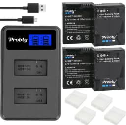 Original Probty for GoPro Hero3 Hero3+ Hero 3 Hero 3+ Battery +LCD Dual Charger for Go Pro AHDBT-301 Action Camera Accessory