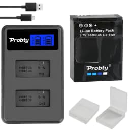 Original Probty for GoPro Hero3 Hero3+ Hero 3 Hero 3+ Battery +LCD Dual Charger for Go Pro AHDBT-301 Action Camera Accessory