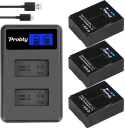 Original Probty for GoPro Hero3 Hero3+ Hero 3 Hero 3+ Battery +LCD Dual Charger for Go Pro AHDBT-301 Action Camera Accessory