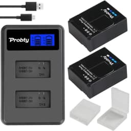 Original Probty for GoPro Hero3 Hero3+ Hero 3 Hero 3+ Battery +LCD Dual Charger for Go Pro AHDBT-301 Action Camera Accessory