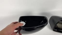 Mirror Cover For Audi TT TTS TTRS MK2 (8J) R8 (42) 2007-2014 Carbon Fiber Look/Gloss Black Exterior Rear View Cap Replacement