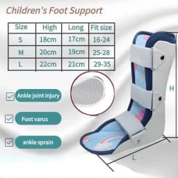 Kid Foot Drop Support Splint Varus Valgus Orthotics Children Ankle Joint Fracture Fixation Brace Ankle Sprains Recovery Band