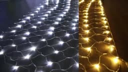 Solar or EU Plug Net Light Mesh Fairy Lights Waterproof Garland With 8 Modes Timer Christmas Decorations For Home 3M*2M Holiday