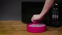 Kitchen Microwave Popcorn Bowl Bucket Silicone DIY Red Popcorn Maker with Lid Chips Fruit Dish High Quality Easy Tools Popcorn