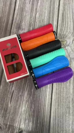 BUCKLOS Bicycle Handlebar Grip Ergonomic Lock on Bike Handle Cover Shock-absorbing Cycling Handles Bar Soft Mtb Grips