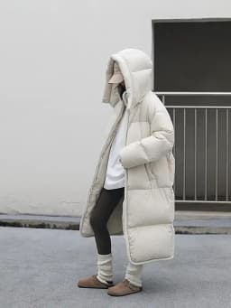 CHIC VEN Women Long Down Coats Hooked Loose New Solid Woman Down Jacket Thick Soft Warm Female Overcoat Autumn Winter 2025