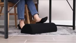 1Pc Foot Rest for Under Desk at Work-Ergonomic Design Foot Stool for Fatigue with Memory Foam,Non Slip Bead,Washable