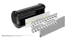 NAOEVO 7 inch LED Light Bar 240W 24000LM 4x4 Offroad Spot Flood Combo Fog LED Waterproof Work Lights for Truck Boat UTV ATV Jeep