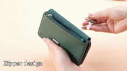 For iPhone 15 14 13 12 11 XS Max XR 8 7 6 Plus Wallet Case, Zipper Storage Design, Detachable Magnetic Flip Folio Cover