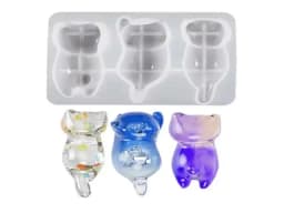 Silicone Pendant Moulds Resin Casting Mold Small Cat Silicone Jewelry Mold Hand Making Accessory Silicone Material