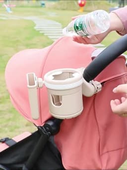 New Baby Stroller Parent Cup Holders 3 in 1 Non Slip 360° Rotation Coffee Holder & Phone Holder for Baby Stroller Accessoris