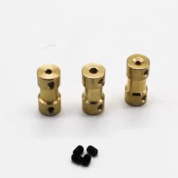 Brass Rigid Motor Shaft Coupling Coupler Motor Transmission Joint Connector Sleeve Adapter 2mm 2.3mm 3mm 3.17mm 4mm 5mm 6mm