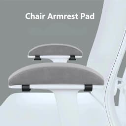 2Pcs Universal Chair Armrest Pads Black Gray Relief Elbows Forearm Pressure Memory Foam Armrest Cushion For Office Gaming Chairs