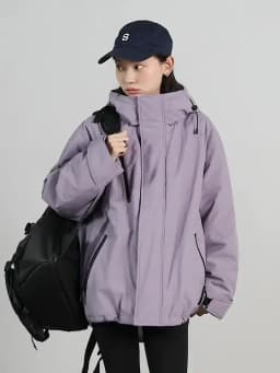 CHIC VEN Women Down Jacket Loose Outdoor Stand Up Collar Hooded 90 White Duck Down Lady Sport Coat Winter 2024 Female Clothing