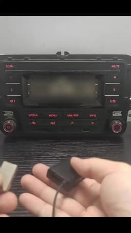BT Receiver For Car Aux Handsfree Calling Aux Input BT 5.3 Receiver U Disk Player 2-in-1 Design Built-in Microphone For Music