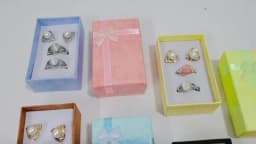 24 Pcs Jewelry Cardboard Gift Boxes for Packaging Decorative Empty Jewelry Boxes Colorful for Earring Necklaces Bracelets Rings