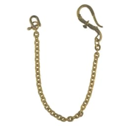 Soild Brass Trousers Jeans Wallet Oval Sunflower Pattern Chain Key Chain Indian Eagle Hook Hook D Shackle Links