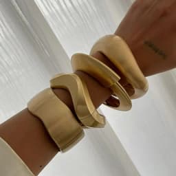 SHIXIN 4 Styles Punk Matte Metal Wide Cuff Bangles Women Vintage Gold Color Geometric Spring Bangles Bracelet Men Jewelry New
