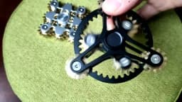 New Double Ferris Gear Fidget Spinner Nine Tooth Linkage Hand Spinner EDC Gear Linkage Finger Gyroscope Toy for Children Adults