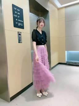HOT Solid Multilayer Ruffle Mesh Skirt Women Boho High Waist Long Maxi Tulle Skirt Spring Summer Party Women's Clothing