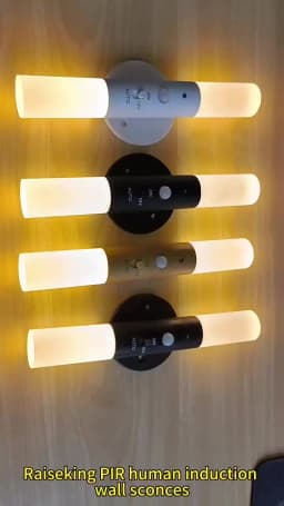 Night Light Motion Sensor Rechargeable Wireless LED Wall Lamp 360°Rotation Magnetic For Room Kitchen Stair Cabinet Lights