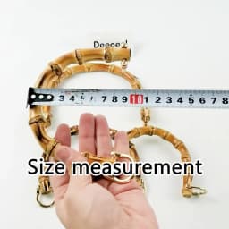 1-5Pcs Deepeel 9/10/12cm Imitation Bamboo Handle for Handbag Purse Kiss Clasp Wallet Woven Bags Handles DIY Crafts Accessories