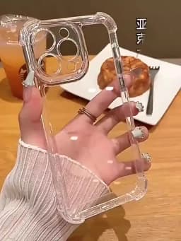 Luxury Shockproof Transparent Case For iPhone 16 15 14 13 12 11 Pro Max X Xs XR Max 7 8 Plus SE2 Clear Soft Bumper Cases Cover