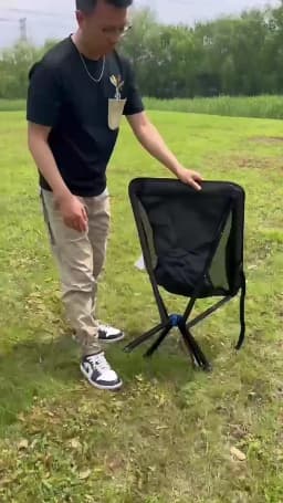 Outdoor Portable Quick Open CLIQ Chair Lightweight Folding Aluminum Fishing Backpacking Beach Camping Chair