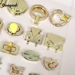 1-3Pcs Deepeel Metal Bag Decor Lock Buckle Women Handbag Closure Latch Purse Turn Twist Locks Snap Clip DIY Hardware Accessories